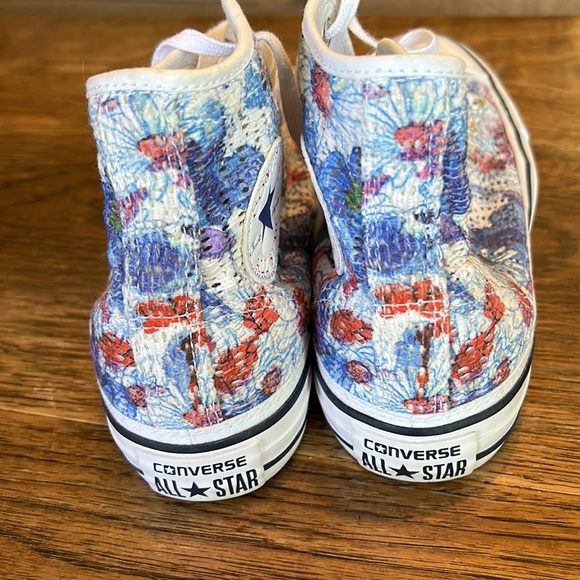 🐸❤️HP❤️🐸Converse Crocheter Hi-top Spray Paint Shoes - Picture 6 of 6